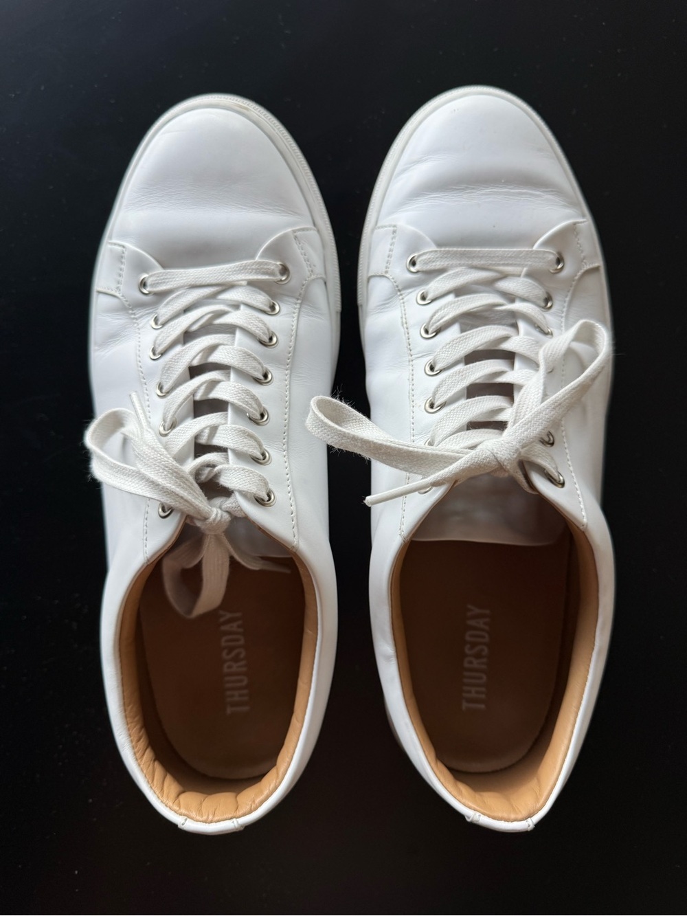 Thursday Boot Company - White Leather Men's Premier Low-Top Sneakers - Size 11